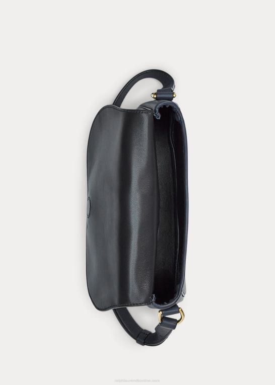 marine flåde Kvinder Ralph Lauren kalveskind welington skuldertaske Z426B5285