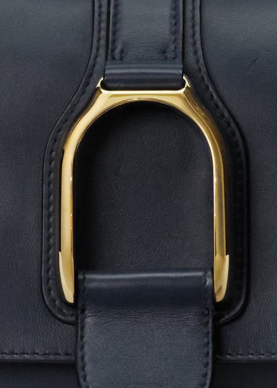 marine flåde Kvinder Ralph Lauren kalveskind welington skuldertaske Z426B5285