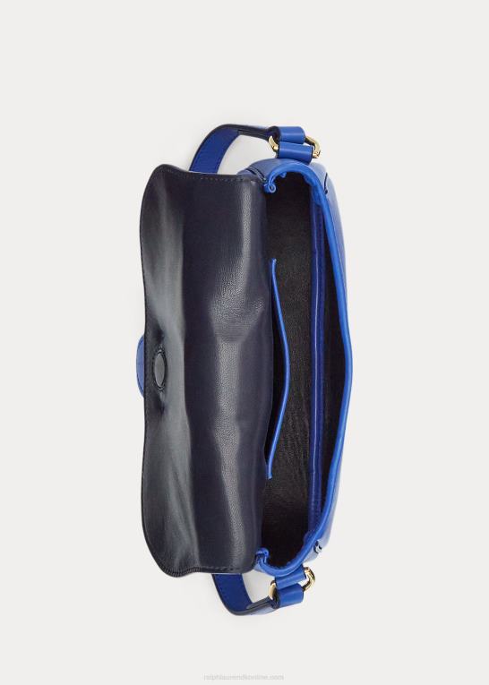 mellemblå Kvinder Ralph Lauren kalveskind welington skuldertaske Z426B5277
