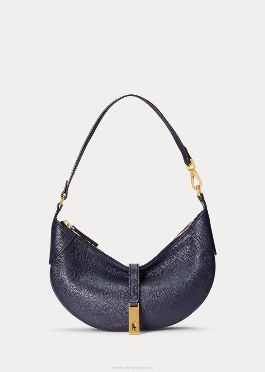 midnatsflåde Kvinder Ralph Lauren polo id læder mini skuldertaske Z426B5132