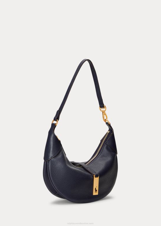 midnatsflåde Kvinder Ralph Lauren polo id læder mini skuldertaske Z426B5132