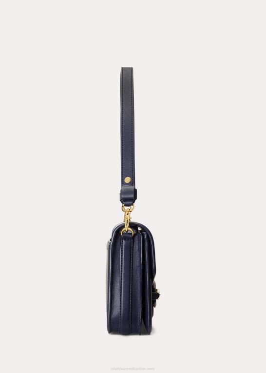 raffineret flåde Kvinder Ralph Lauren læder mellem sydnee skuldertaske Z426B5386
