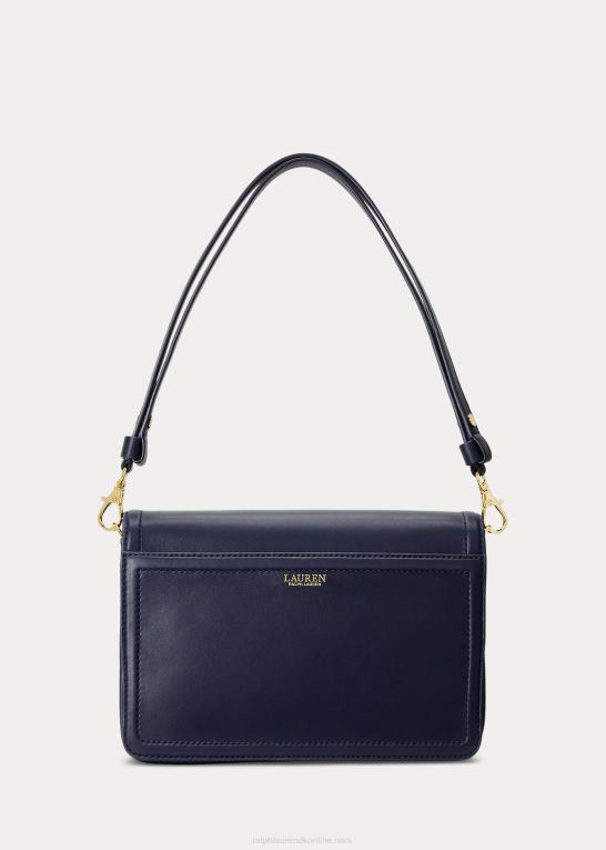 raffineret flåde Kvinder Ralph Lauren læder mellem sydnee skuldertaske Z426B5386
