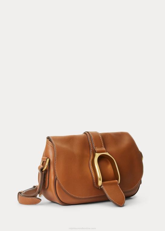 rl guld Kvinder Ralph Lauren kalveskind welington skuldertaske Z426B5287