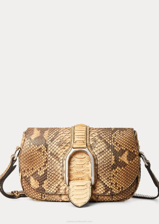 rl tan Kvinder Ralph Lauren python welington skuldertaske Z426B5288