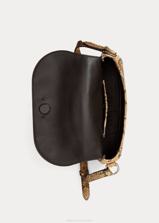rl tan Kvinder Ralph Lauren python welington skuldertaske Z426B5288