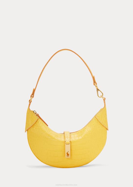 sennep Kvinder Ralph Lauren polo id præget mini skuldertaske Z426B5137