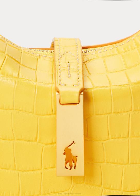 sennep Kvinder Ralph Lauren polo id præget mini skuldertaske Z426B5137