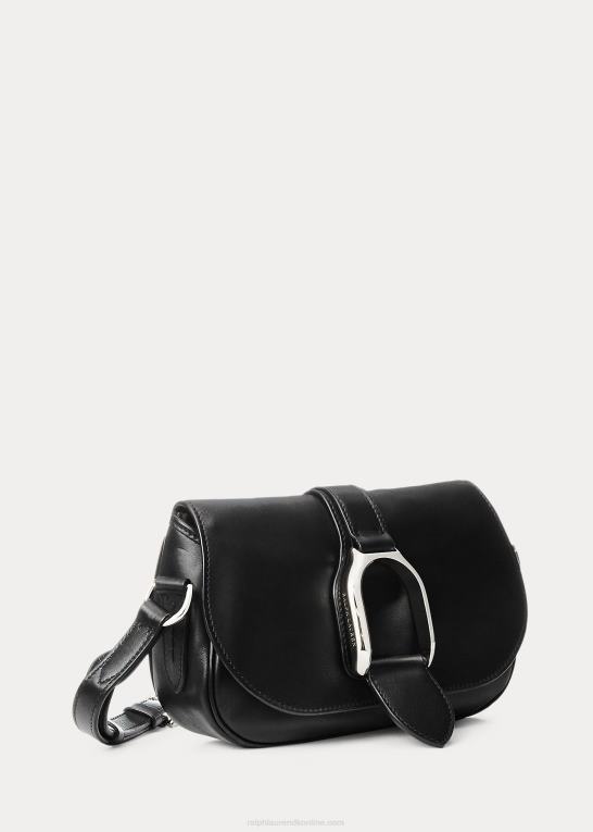 sort Kvinder Ralph Lauren kalveskind welington skuldertaske Z426B5286