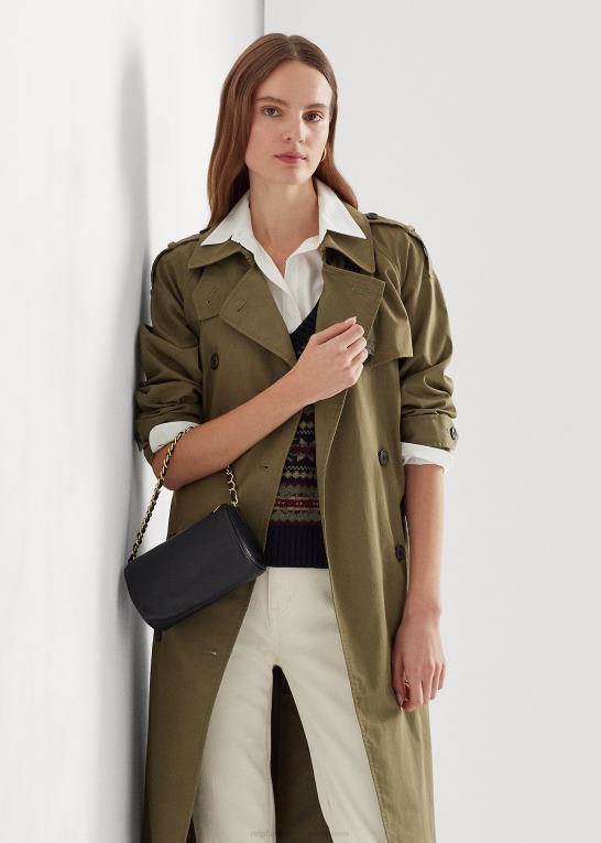 sort Kvinder Ralph Lauren nappa læder lille emelia skuldertaske Z426B5435