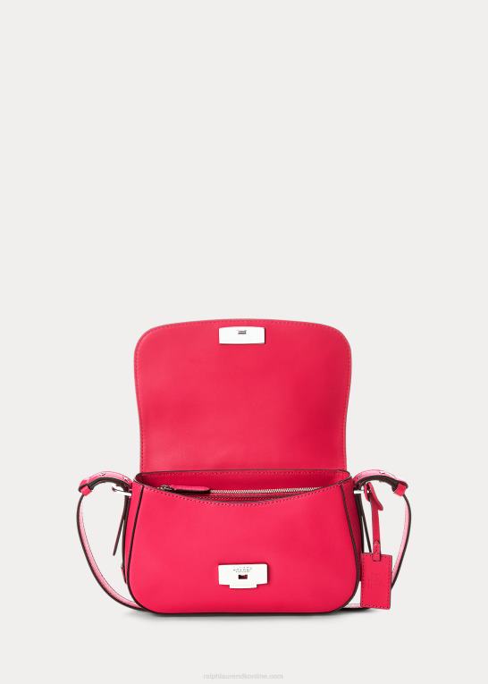 sport pink Kvinder Ralph Lauren lille maddy skuldertaske i læder Z426B5158