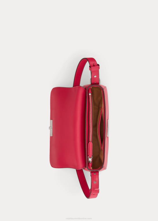 sport pink Kvinder Ralph Lauren lille maddy skuldertaske i læder Z426B5158