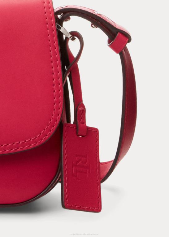 sport pink Kvinder Ralph Lauren lille maddy skuldertaske i læder Z426B5158