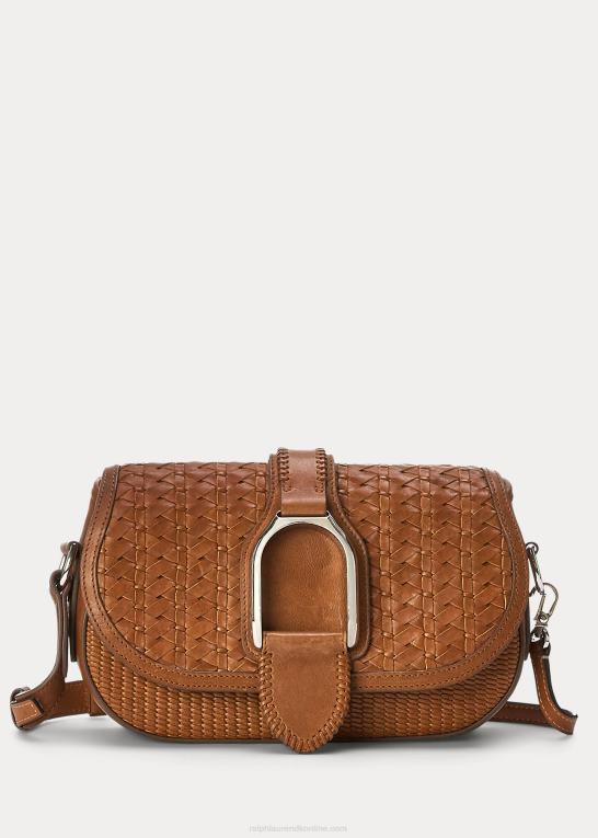 tan Kvinder Ralph Lauren vævet kalveskind welington skuldertaske Z426B5273