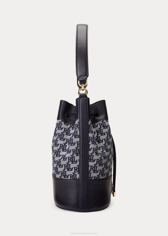 flåde Kvinder Ralph Lauren monogram stor andie-snørepose Z426B5353