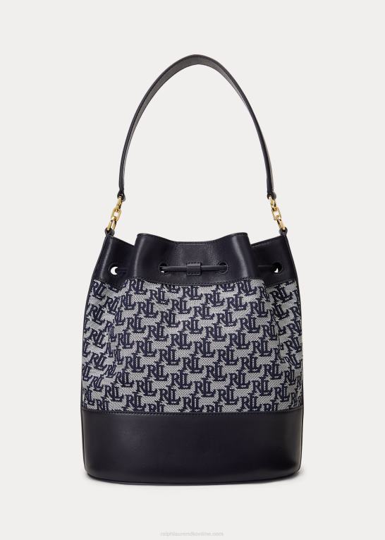flåde Kvinder Ralph Lauren monogram stor andie-snørepose Z426B5353