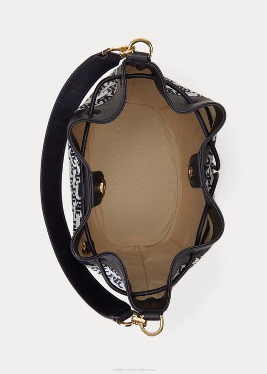 flåde Kvinder Ralph Lauren monogram stor andie-snørepose Z426B5353