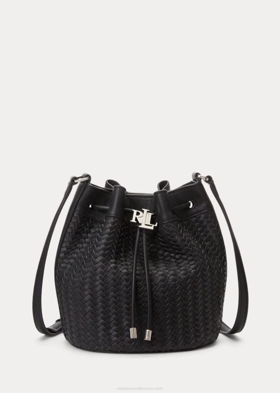 sort Kvinder Ralph Lauren vævet medium andie-snørepose Z426B5341