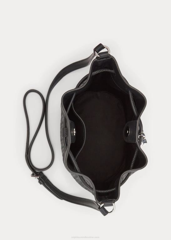 sort Kvinder Ralph Lauren vævet medium andie-snørepose Z426B5341