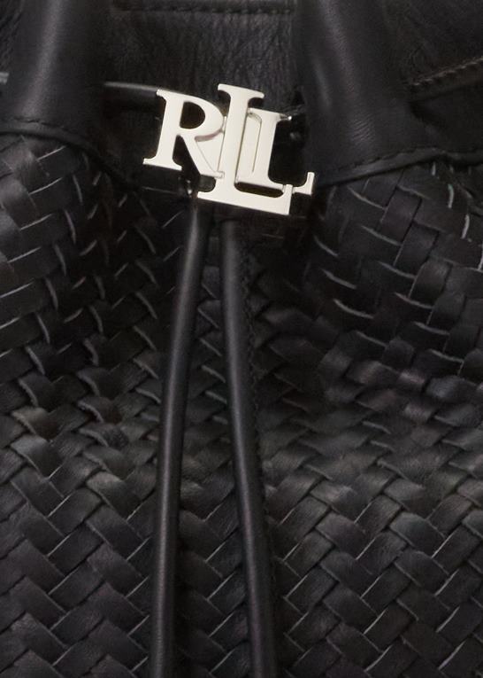 sort Kvinder Ralph Lauren vævet medium andie-snørepose Z426B5341
