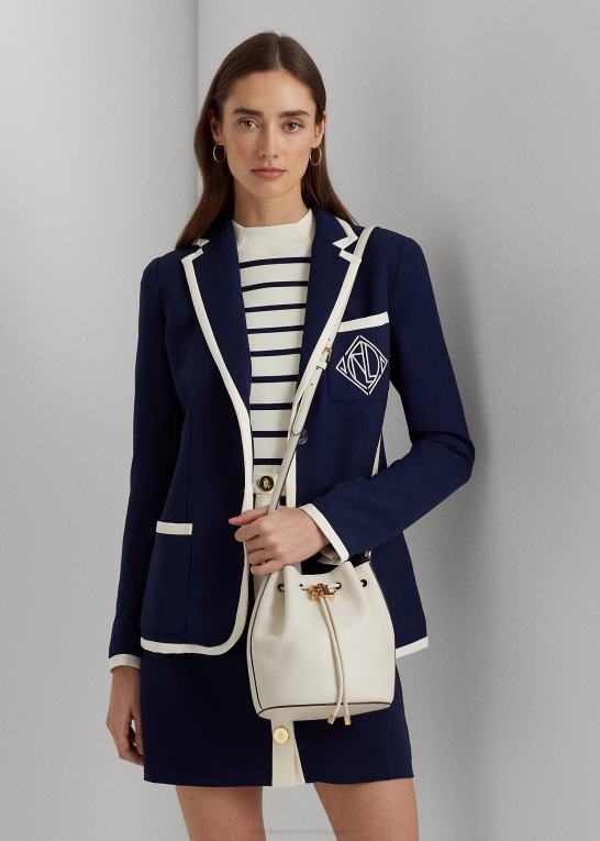 vanilje Kvinder Ralph Lauren mellemlang andie-snørepose i læder Z426B5346