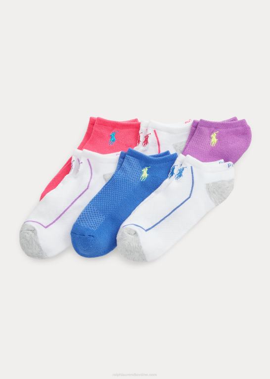 assorteret Kvinder Ralph Lauren mesh ankelsok 6-pak Z426B5502