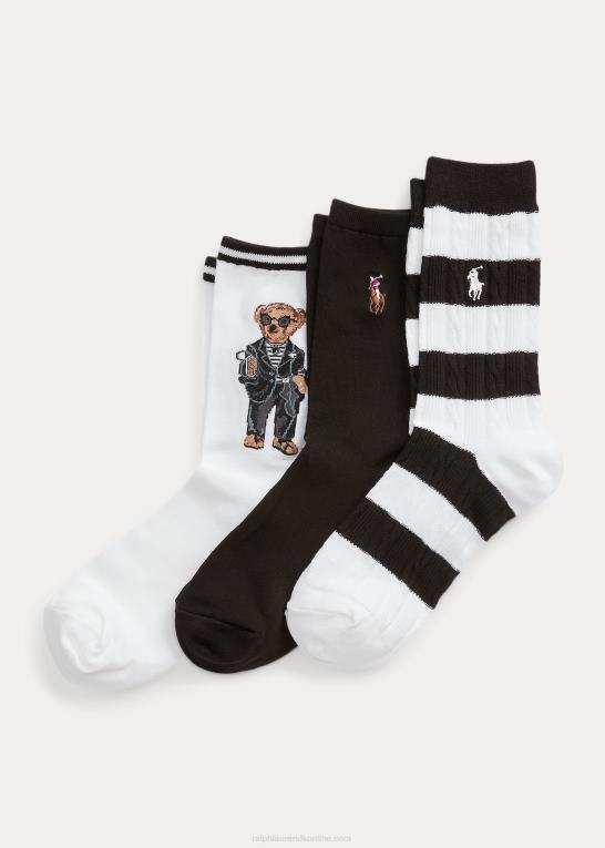 assorteret farve pakke Kvinder Ralph Lauren gaveæske med polobjørnesok Z426B5533
