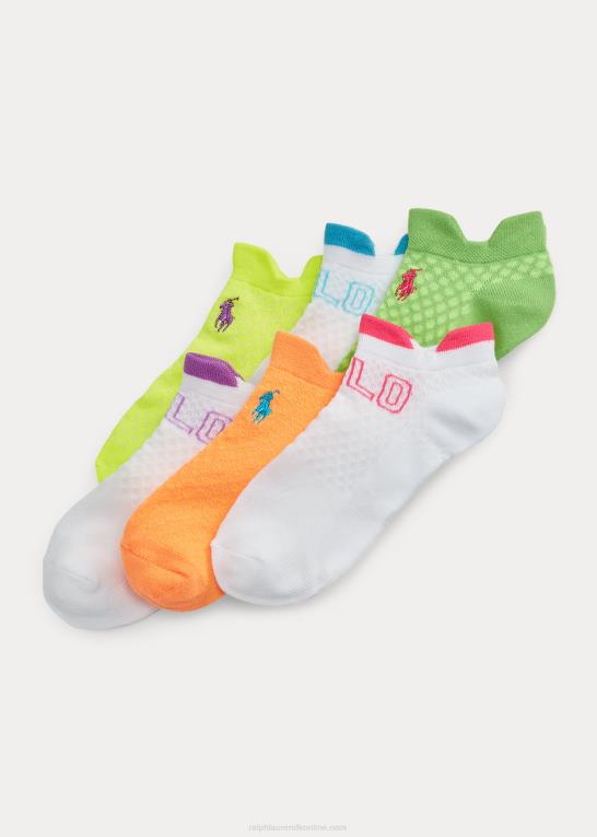 assorteret farve pakke Kvinder Ralph Lauren logo ankelsok 6-pak Z426B5517