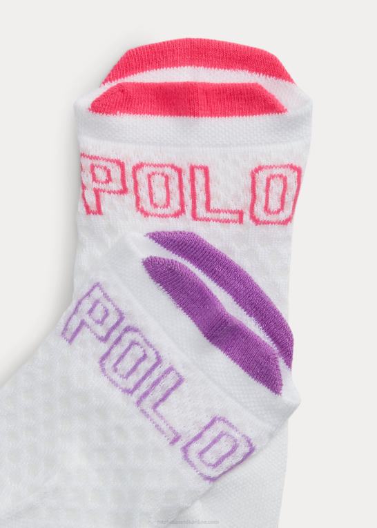 assorteret farve pakke Kvinder Ralph Lauren logo ankelsok 6-pak Z426B5517