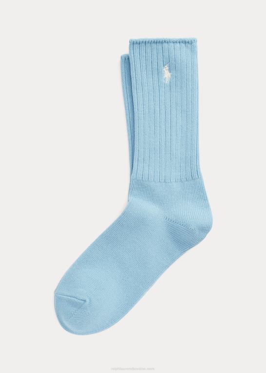 blød blå Kvinder Ralph Lauren besætning sokker Z426B5552