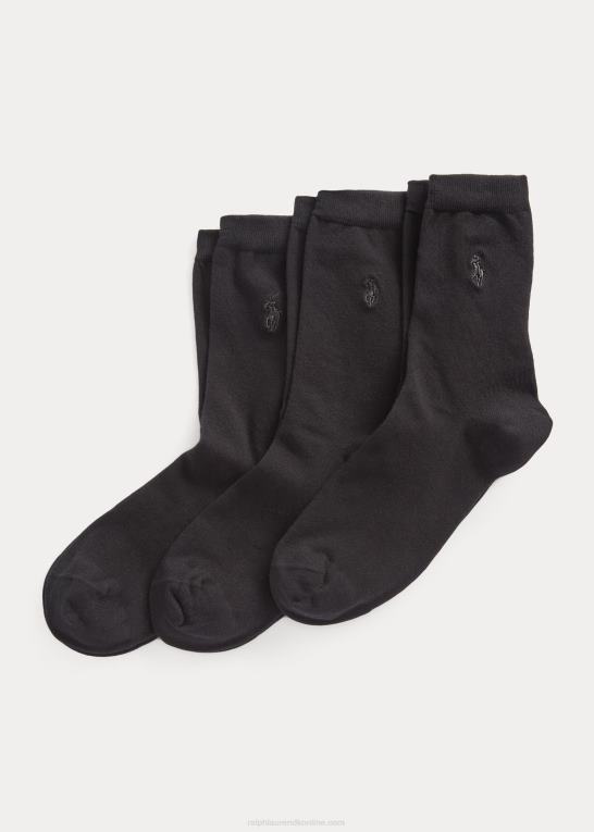 sort Kvinder Ralph Lauren besætningssok 3-pak Z426B5519