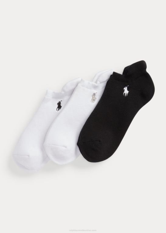 sort Kvinder Ralph Lauren polstret ankelsok 3-pak Z426B5495