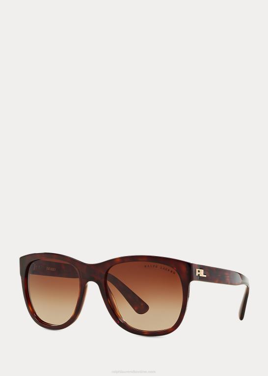 mørke havana Kvinder Ralph Lauren rl ricky solbriller Z426B9751