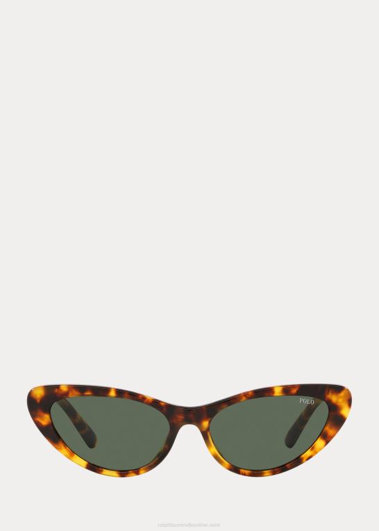 skinnende havana Kvinder Ralph Lauren polo cat-eye solbrillerne Z426B9736