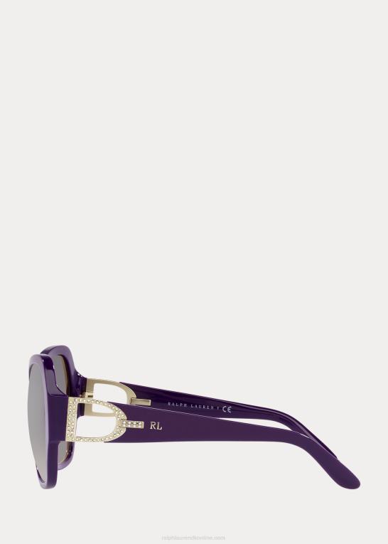 skinnende lilla Kvinder Ralph Lauren stigbøjlen pave solbriller Z426B5582