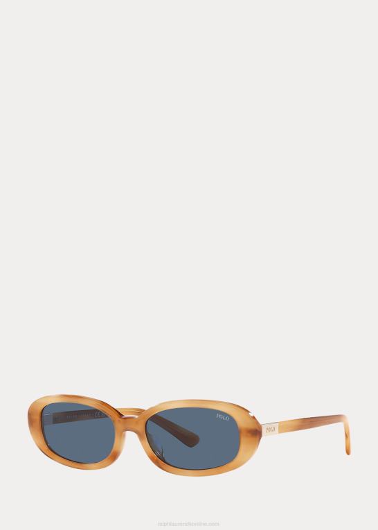 skinnende lys honning havana Kvinder Ralph Lauren polo retro solbrillerne Z426B5544