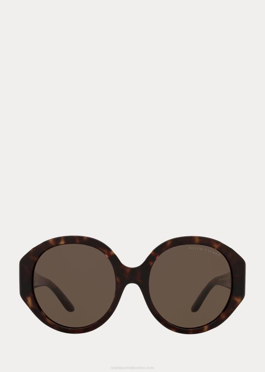 skinnende mørk havana Kvinder Ralph Lauren stigbøjlen antibes solbriller Z426B5603