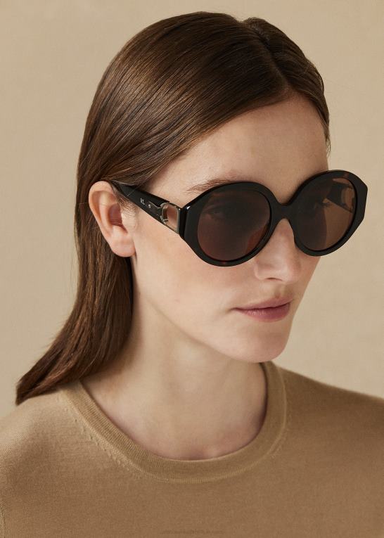 skinnende mørk havana Kvinder Ralph Lauren stigbøjlen antibes solbriller Z426B5603