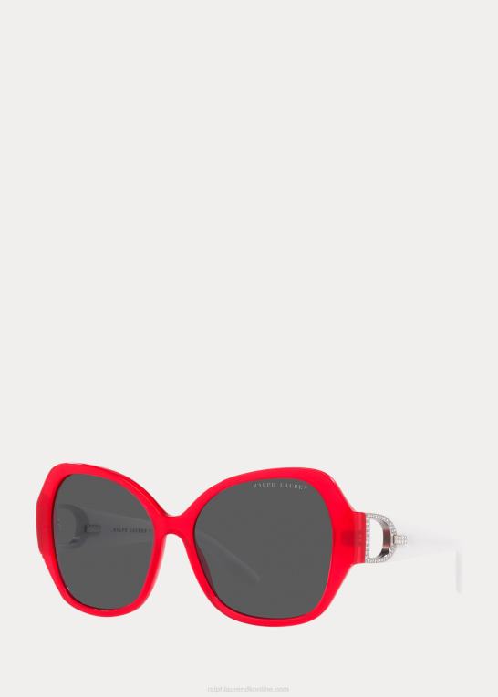 skinnende opal valmuerød Kvinder Ralph Lauren stigbøjlen pave solbriller Z426B5584