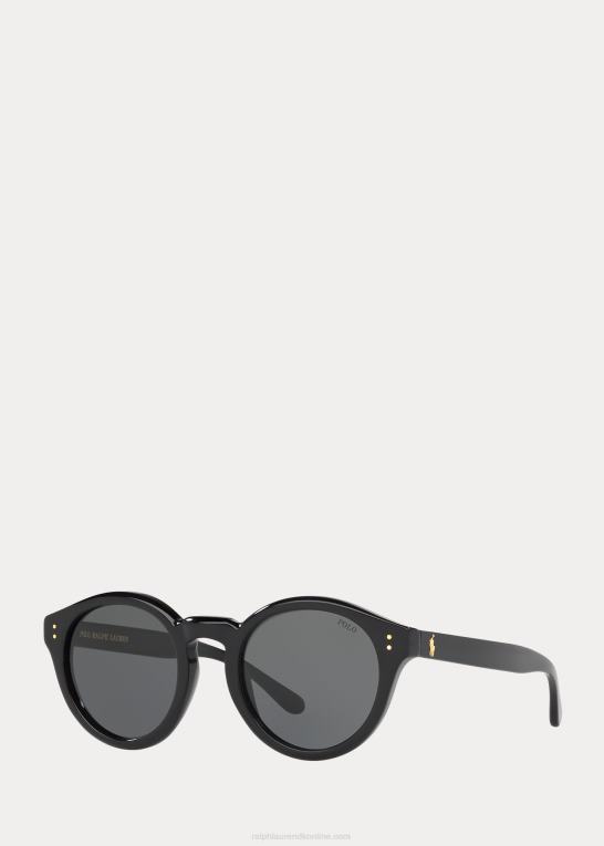 skinnende sort Kvinder Ralph Lauren arv solbriller Z426B5474