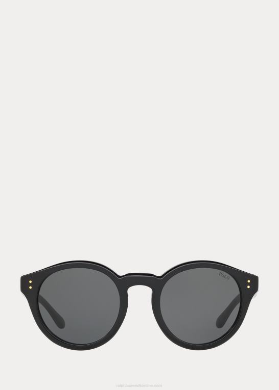 skinnende sort Kvinder Ralph Lauren arv solbriller Z426B5474