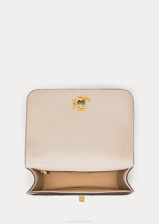 lys pink/vanilje Kvinder Ralph Lauren quiltet nappa læder medium sophee taske Z426B5381