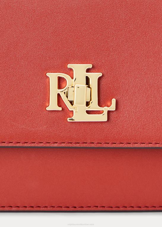 rød solsten Kvinder Ralph Lauren mellemlang sophee-taske i læder Z426B5379