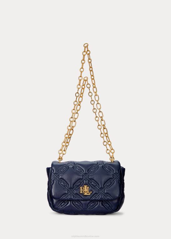 raffineret flåde Kvinder Ralph Lauren quiltet nappa læder medium sophee taske Z426B5449