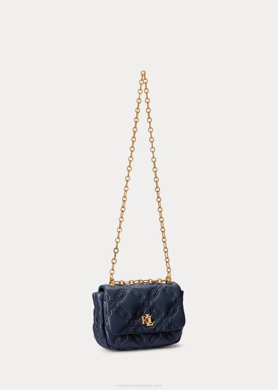 raffineret flåde Kvinder Ralph Lauren quiltet nappa læder medium sophee taske Z426B5449