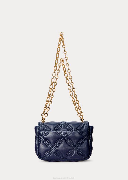 raffineret flåde Kvinder Ralph Lauren quiltet nappa læder medium sophee taske Z426B5449