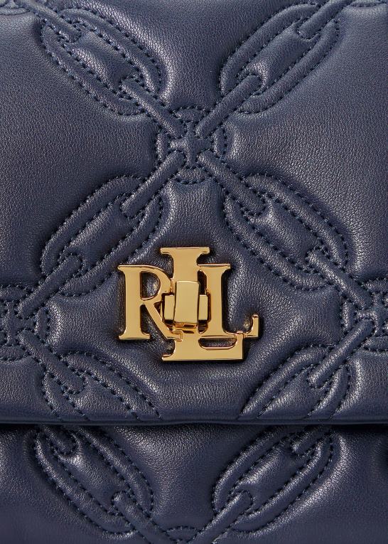 raffineret flåde Kvinder Ralph Lauren quiltet nappa læder medium sophee taske Z426B5449