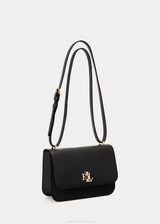 sort Kvinder Ralph Lauren mellemlang sophee-taske i læder Z426B5377