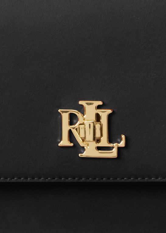 sort Kvinder Ralph Lauren mellemlang sophee-taske i læder Z426B5377