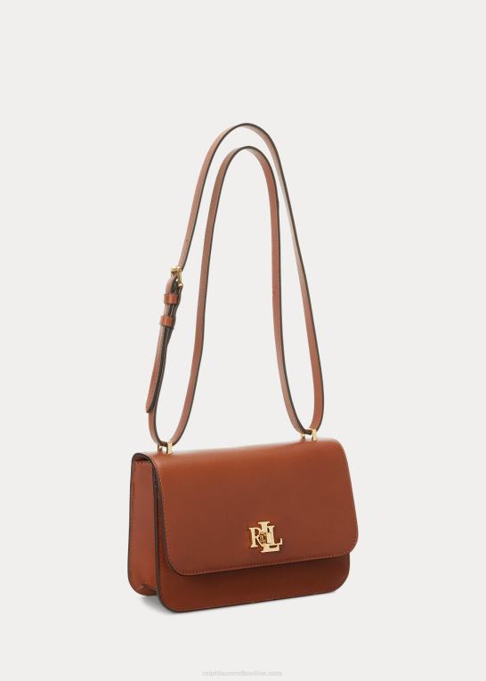 tan Kvinder Ralph Lauren mellemlang sophee-taske i læder Z426B5376